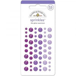 Doodlebug Designs sprinkles glitter lilac