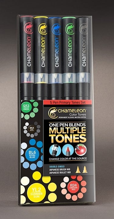 Chameleon Color Tones 5 Pen Set Primary Tones