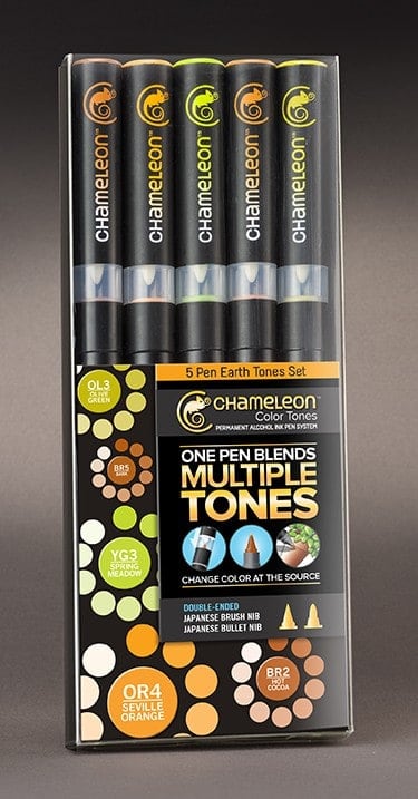Chameleon Color Tones 5 Pen Earth Tones set