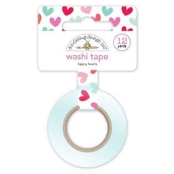 Doodlebug Design Washi Tape Happy Hearts