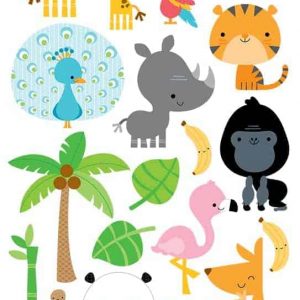 Doodlebug Design 6x12 Icon Stickers At the Zoo