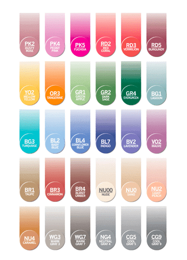 Chameleon Color Tones 30 Pen Set colors