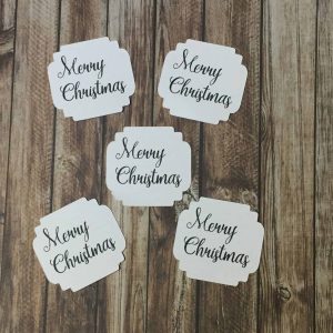 Handmade Sentiment Cuts Merry Christmas Script