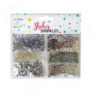 Little Birdie Crafts Shaker Sprinkles Silver