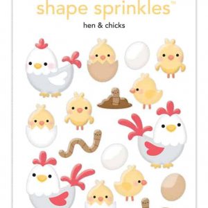 Doodlebug Design Shape Sprinkles Hen & Chicks
