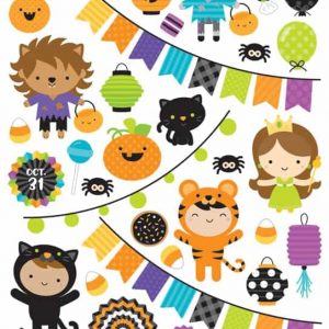 Doodlebug Design Icon Stickers Pumpkin Party