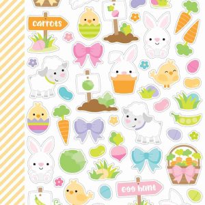 Doodlebug Design 6x12 Mini Icon Stickers Hoppy Easter
