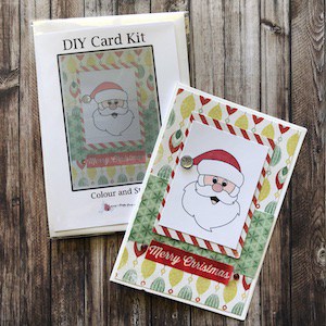 DIY Card Kit Christmas Santa