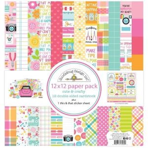 Doodlebug 12x12 Paper Pack Cute and Crafty