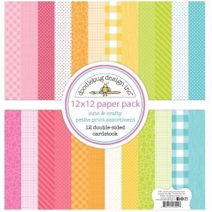 Doodlebug 12×12 Petite Paper Pack Cute and Crafty