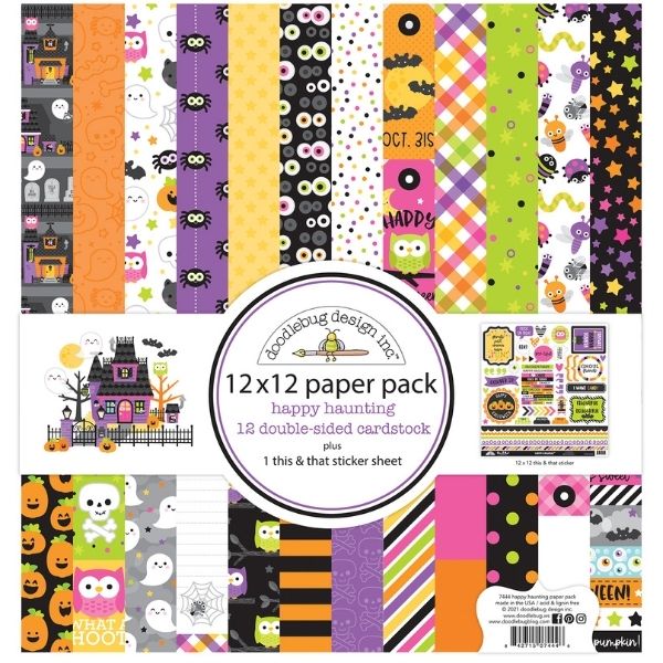 Doodlebug 12x12 Paper Pack Happy Haunting